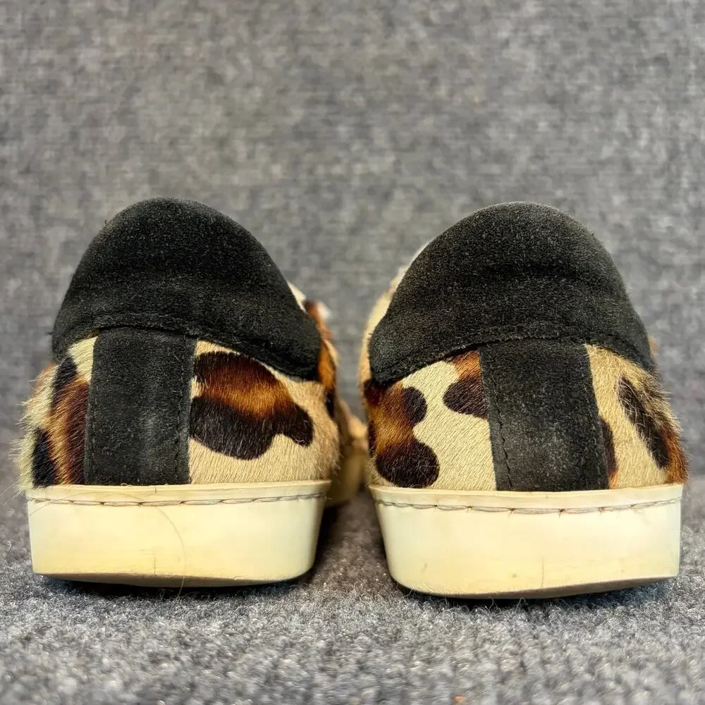 Saint + Sofia Spitalfields Leopard Star Sneakers Suede Leather Low Top Women 7.5